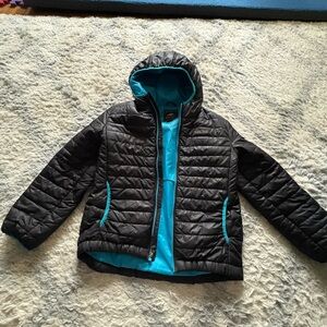 Pacific Trail Boys Blue and Black Hooded Jacket Medium